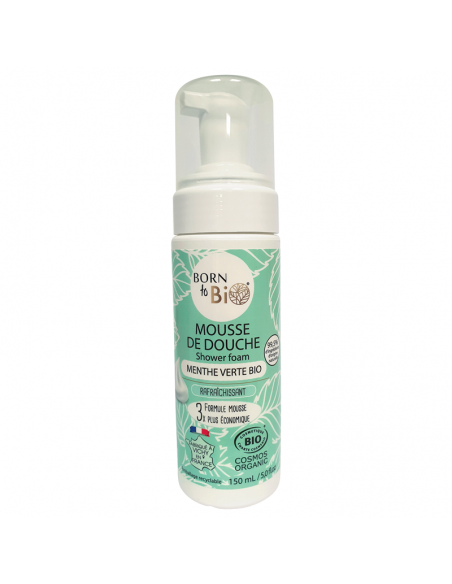 Mousse de Ducha Menta Verde Orgánica Born to Bio 150 ml