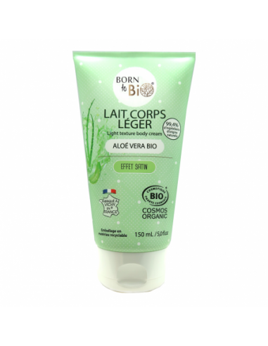 Leche Corporal Ligera Orgánica de Aloe Vera Born to Bio 150 ml