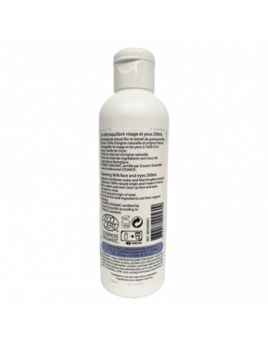 Leche Limpiadora de Agua Floral de Arándano Ecológica Born to Bio 200 ml