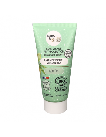 Cuidado Facial Antipolución Para Pieles Normales Cosmos Organic Born to Bio 50 ml