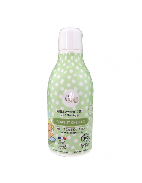 Gel Limpiador 2 en 1 Bebé Cosmos Organic Born to Bio 300 ml