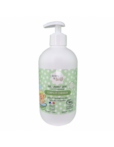 Gel Limpiador 2 en 1 Bebé Cosmos Organic Born to Bio 500 ml