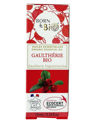 Aceite esencial de gaulteria orgánica (Gaultheria fragrantissima) Born to Bio 10 ml