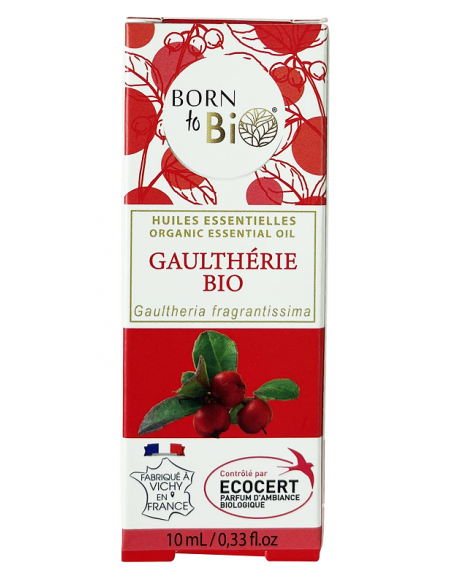 Aceite esencial de gaulteria orgánica (Gaultheria fragrantissima) Born to Bio 10 ml