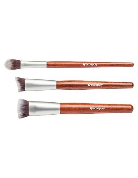 Set de brochas contouring 3 piezas Ecoapply