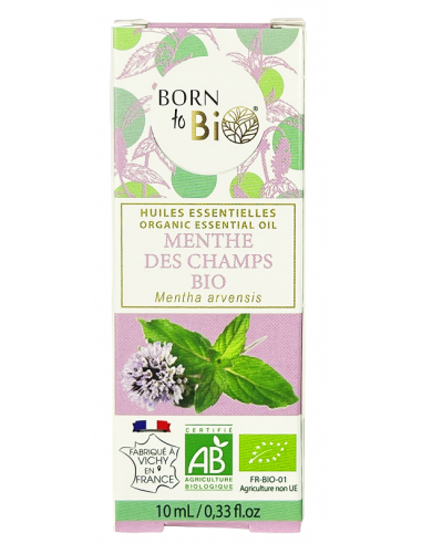 Aceite esencial de menta de maíz orgánico (Mentha arvensis) Born to Bio 10 ml