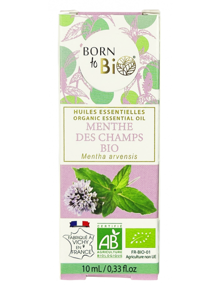 Aceite esencial de menta de maíz orgánico (Mentha arvensis) Born to Bio 10 ml