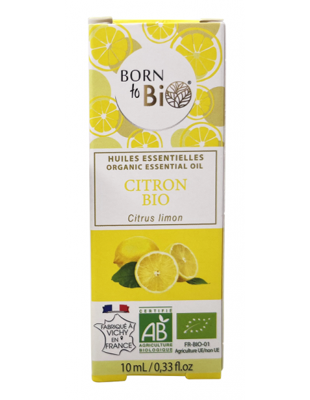 Aceite esencial de limón orgánico Born to Bio 10 ml