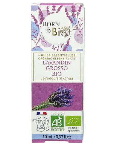 Aceite esencial de lavandin grosso orgánico Born to Bio 10 ml