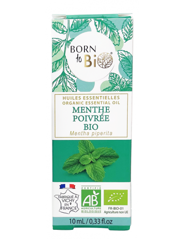 Aceite esencial de menta orgánica (Mentha piperita) Born to Bio 10 ml