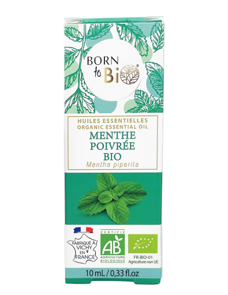 Aceite esencial de menta orgánica (Mentha piperita) Born to Bio 10 ml