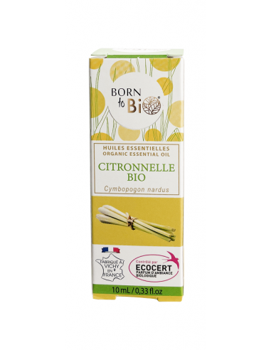 Aceite esencial de citronela orgánica Born to Bio 10 ml