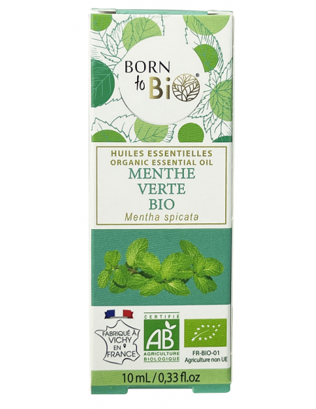 Aceite esencial de menta verde orgánica (Mentha spicata) Born to Bio 10 ml