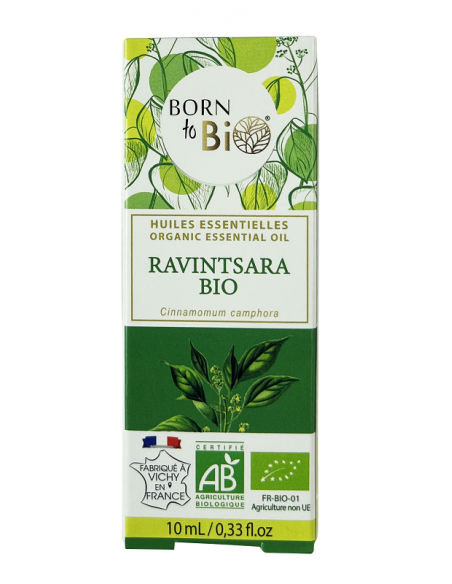 Aceite esencial orgánico de Ravintsara Born to Bio 10 ml