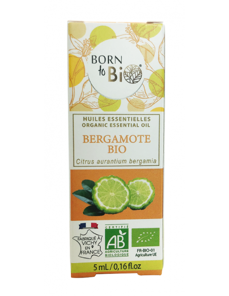 Aceite esencial de bergamota orgánico Born to Bio 5 ml