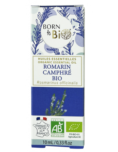 Aceite esencial de romero alcanforado orgánico Born to Bio 10 ml