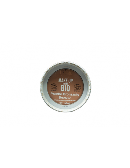 Polvo bronceador orgánico Born to Bio Nº1 Natural 7G