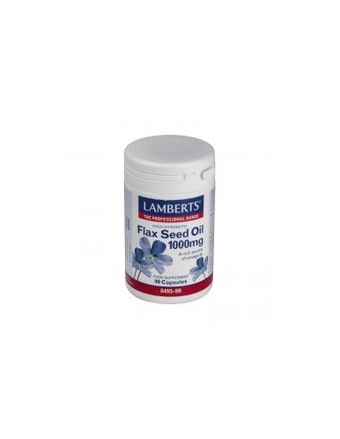 Aceite De Semillas De Lino 1000 Mg. 90 Cap. Lamberts