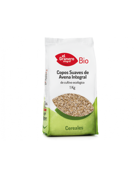 Copos De Avena Suaves Integral 1Kg. Bio El Granero