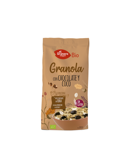 Granola Con Chocolate Y Coco 350Gr. Bio Sg El Granero