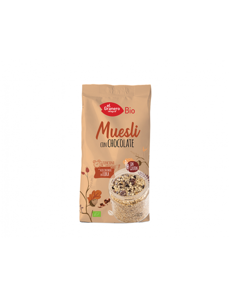  Muesli Con Chocolate 375Gr. Bio Sg Vegan El Granero