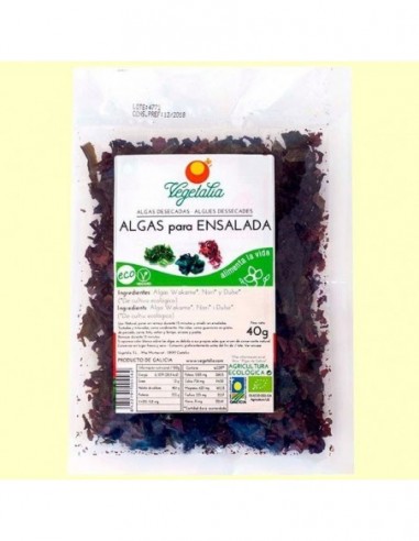  Algas Para Ensalada Wakame Nori Dulse 40Gr. Bio Vegetalia