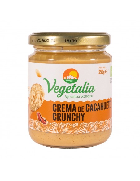 Crema De Cacahuete Crunchy 250Gr. Bio Vegetalia