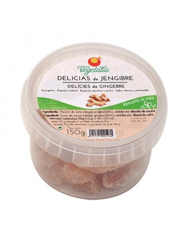 Bio Delicias De Jengibre Caramelos De Goma 150Gr. Vegetalia