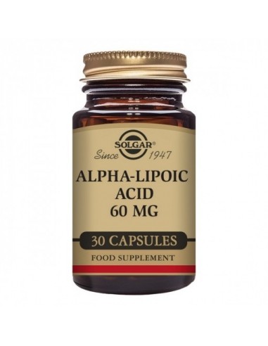 Acido Alfa Lipoico 60Mg. 30Vegicaps Solgar