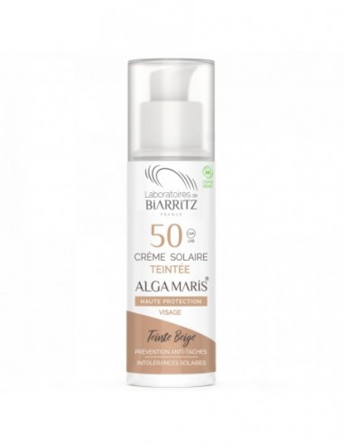 Crema Facial Color Beige Spf50 50Ml. Biarritz