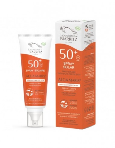 Spray Solar Cara Y Cuerpo Spf50+ 100Ml. Biarritz