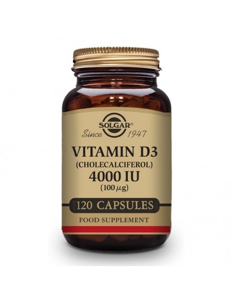 Vitamina D3 4000Ui (100Mcg) 120Cap.Veg. Solgar