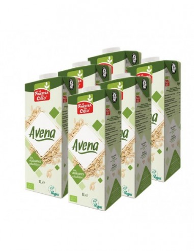 Bebida Vegetal De Avena 1Lt 6Uds. Bio Vegan la Finestra sul Cielo