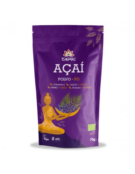  Açai Liofilizado Superalimento 70Gr. Bio.  Iswari