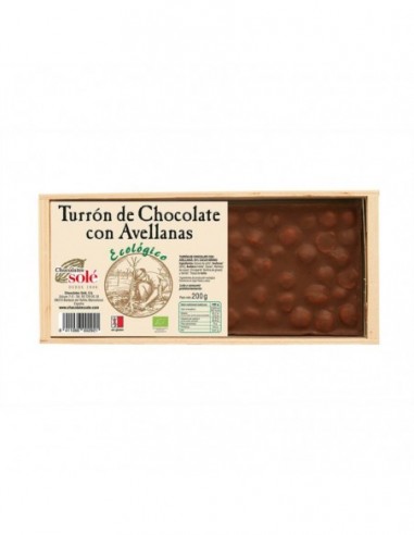 Turrón De Chocolate Con Avellanas Eco Chocolates Solé