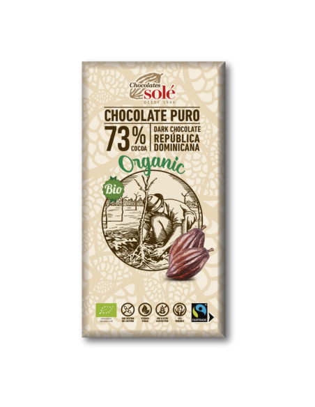 Chocolate Negro 73% Cacao Eco 100G Chocolates Solé