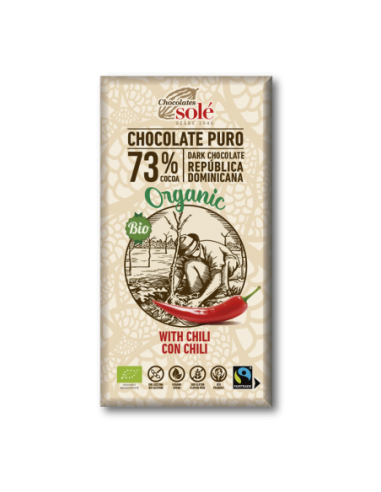 Chocolate Negro 73% Chili Eco 100G Chocolates Solé