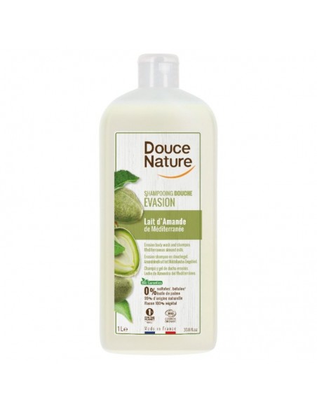 Champu-Gel De Ducha Almendra 1L. Douce Nature