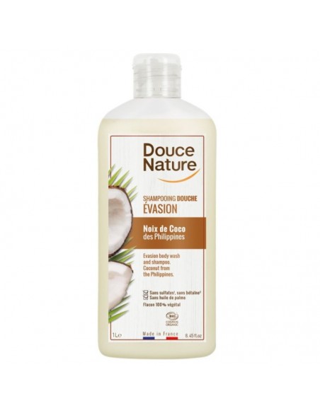 Champu-Gel De Ducha Coco 1L. Douce Nature