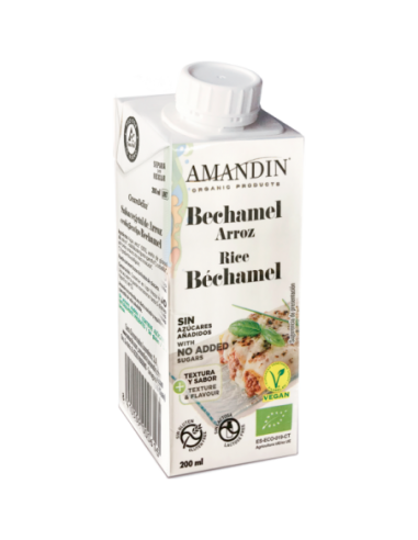 Bechamel De Arroz 200Ml. Bio Amandin