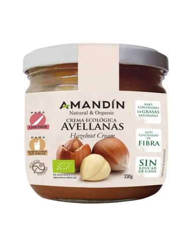 Crema De Avellanas 330Gr. Bio Amandin