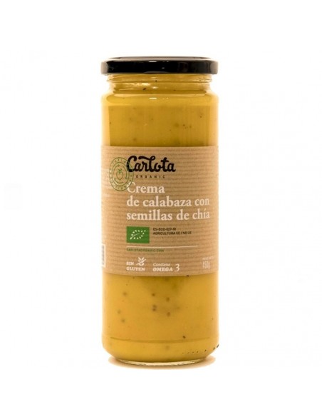  Crema De Calabaza Con Chia 450Gr. Eco Sg Vegan Carlota Organic