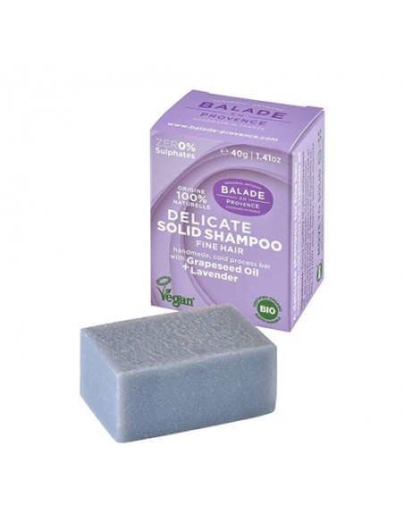 Champú sólido con lavanda para cabello fino Balade en Provence