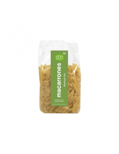 Macarrones blancos bio 500 gr. Ecobasics