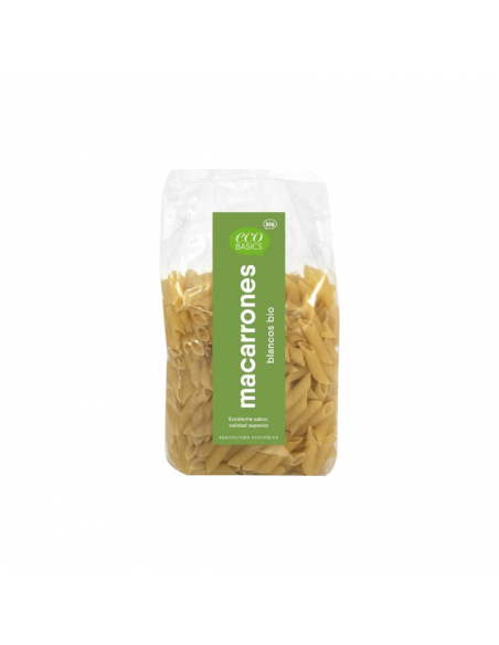 Macarrones blancos bio 500 gr. Ecobasics