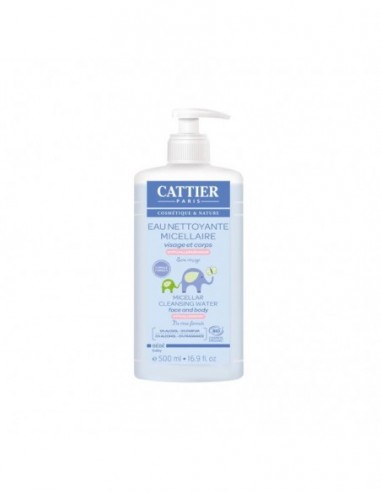  Agua Limpiadora Micelar Cara Y Cuerpo Bebe 500Ml. Cattier