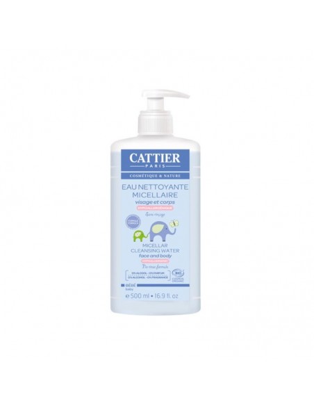  Agua Limpiadora Micelar Cara Y Cuerpo Bebe 500Ml. Cattier