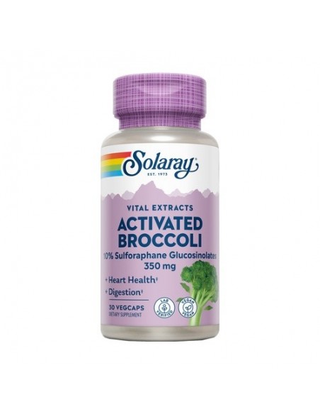  ACTIVATED BROCCOLI seed extract 350mg. 30cap. Solaray