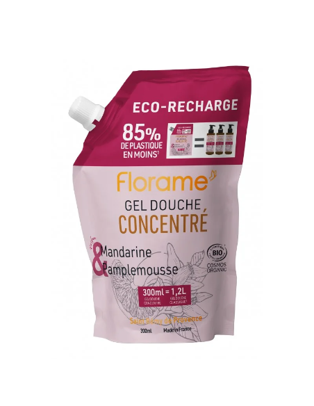 Eco-Recarga Gel de ducha concentrado - Mandarina & Pomelo Florame