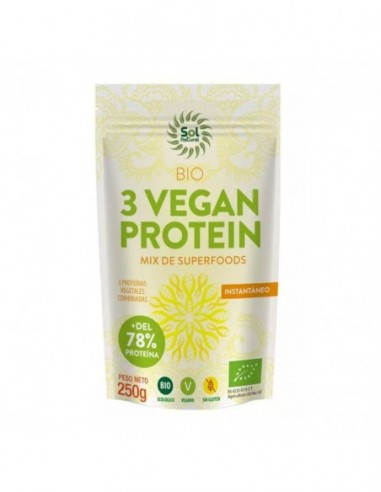  3 Vegan Protein 250Gr. Bio Sol Natural